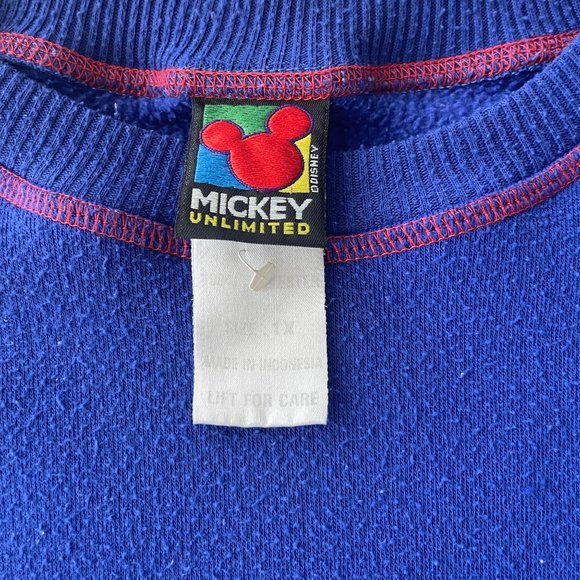 Disney Micky Unlimited Mickey Mouse LS Fleece Sleep Shirt, Size 1X - Picture 4 of 6